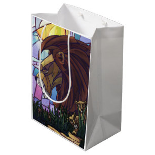 King Lion and Cubs Medium Gift Bag