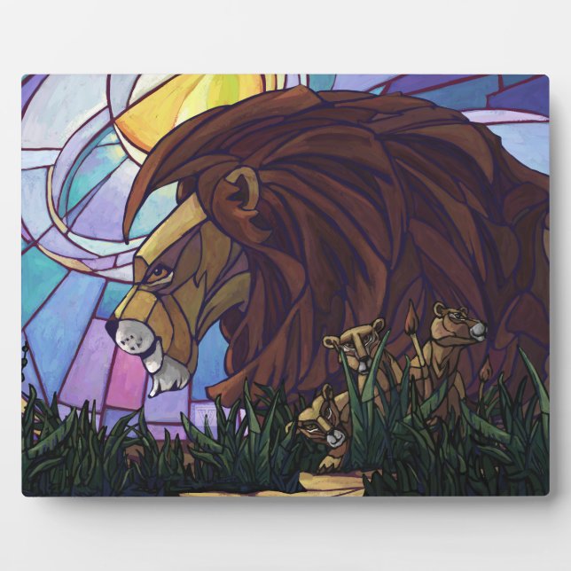 King Lion and Cubs Plaque (Front)