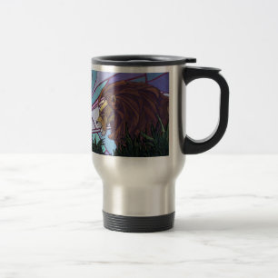 King Lion and Cubs Travel Mug