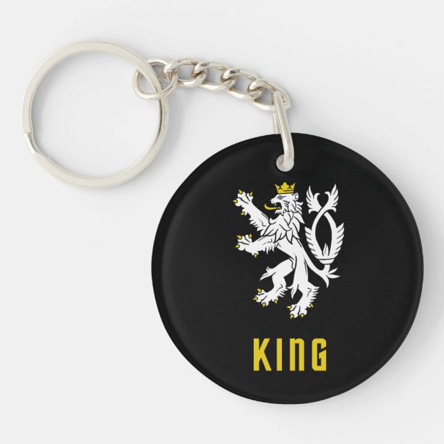 King Lion Crest Keychain (Front)