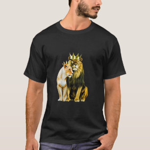 King Lion Crown Queen Lioness Crown TShirt83 T-Shirt