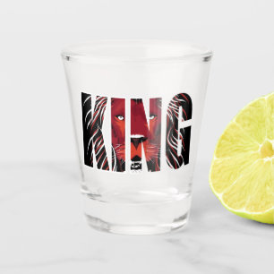 King Lion Face Shot Glass