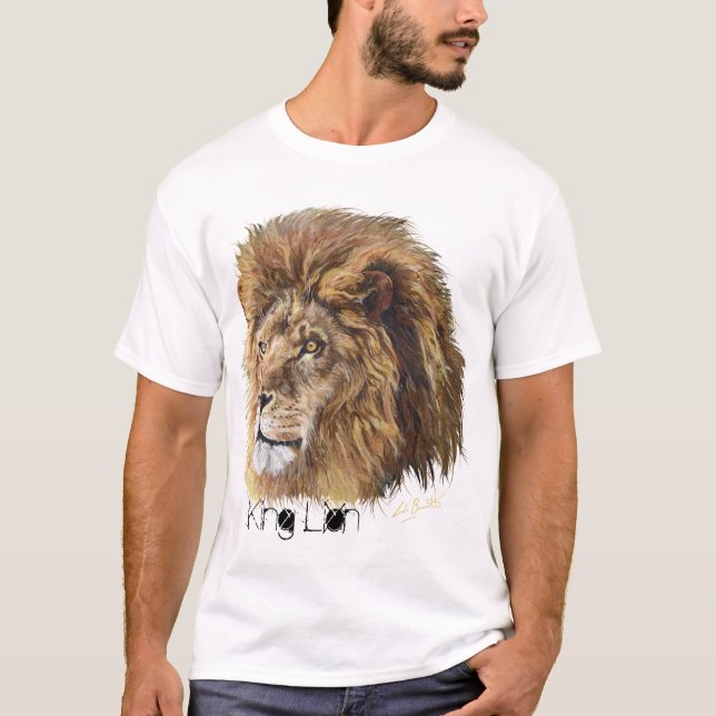 King Lion (Heart) T-Shirt, Man's T-Shirt (Front)