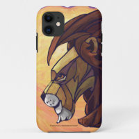 King Lion on Orange