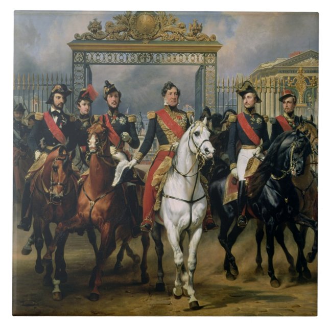 King Louis-Philippe (1773-1850) of France and his Tile (Front)