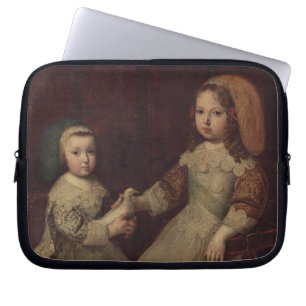 King Louis XIV (1638-1715) as a child with Philipp Laptop Sleeve