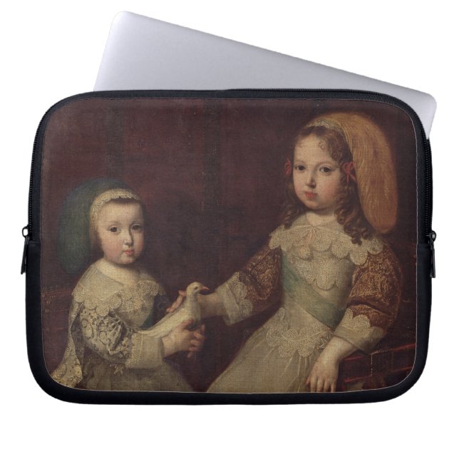 King Louis XIV (1638-1715) as a child with Philipp Laptop Sleeve (Front)