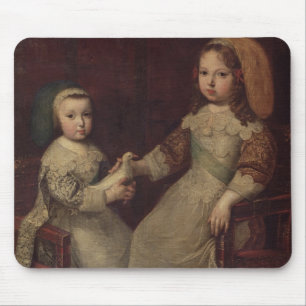 King Louis XIV (1638-1715) as a child with Philipp Mouse Mat