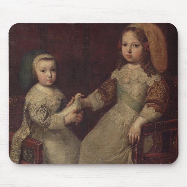 King Louis XIV (1638-1715) as a child with Philipp Mouse Mat (Front)