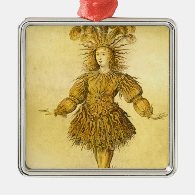 King Louis XIV of France Metal Tree Decoration (Front)