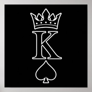 King Love Valentine Romantic Valentines Day Couple Poster