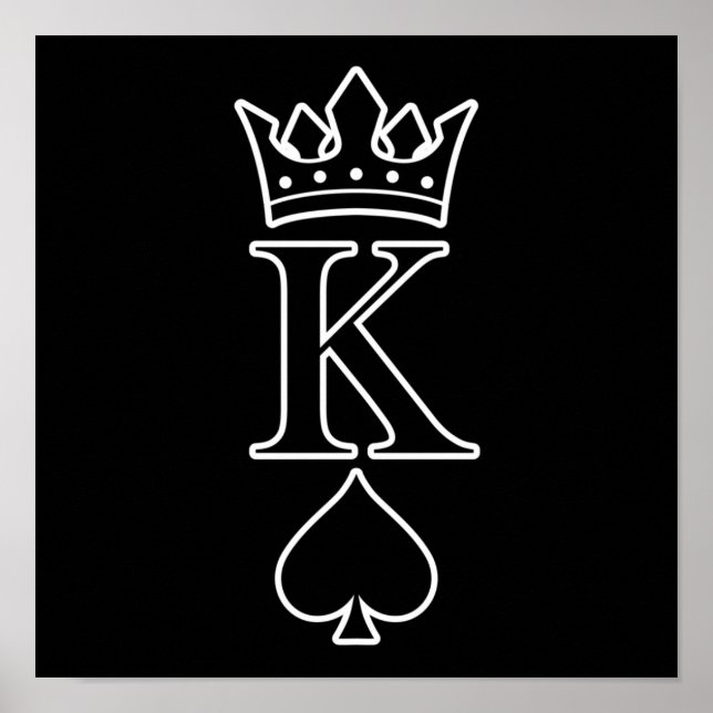 King Love Valentine Romantic Valentines Day Couple Poster (Front)