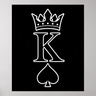 King Love Valentine Romantic Valentines Day Couple Poster