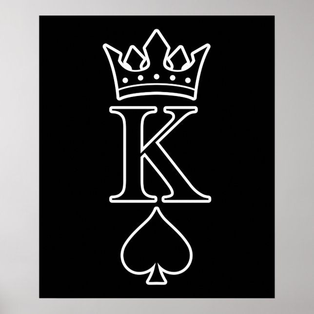 King Love Valentine Romantic Valentines Day Couple Poster (Front)