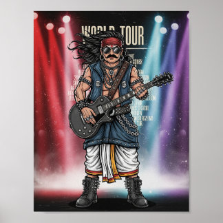 King Mahabali World Tour | Funny Onam Concert Poster