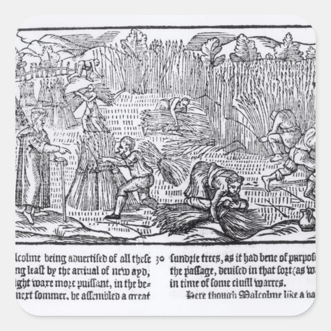 King Malcolm of Scotland Square Sticker (Front)