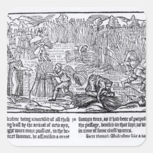 King Malcolm of Scotland Square Sticker