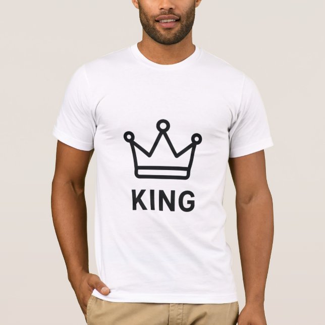 King Matching Shirts – Minimal Crown Line  (Front)