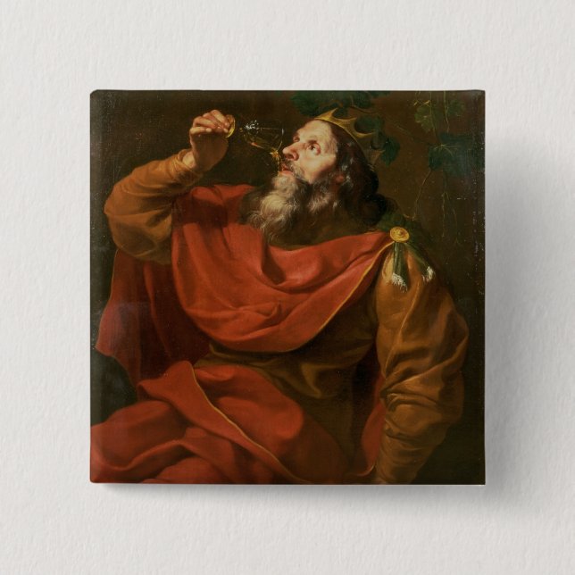 King Midas 15 Cm Square Badge (Front)