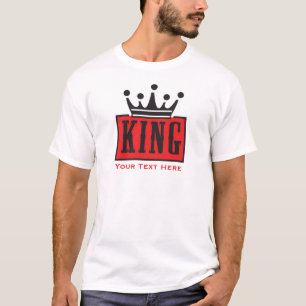 King – Minimal Crown Graphic Art T-Shirt