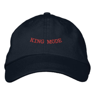 King Mode Printed Navy Colour Stylish-Hat Men Wear Embroidered Hat