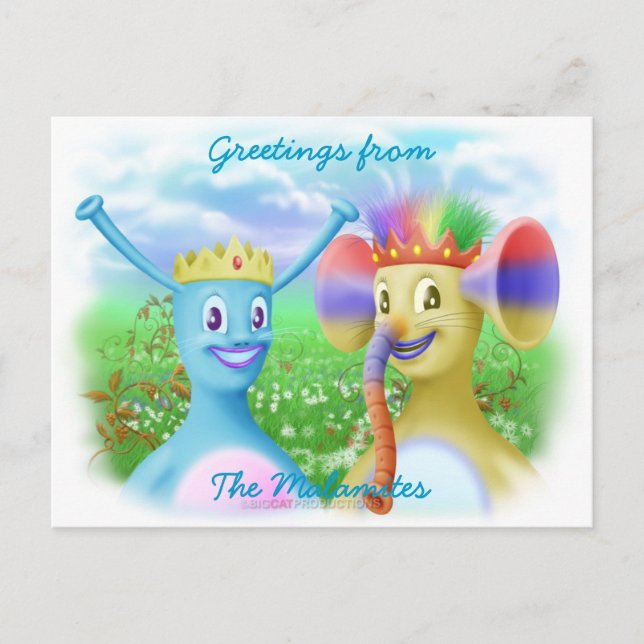 King Monty and Prince Marvin Postcard (Front)