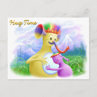 King Monty Getting A Hug Postcard