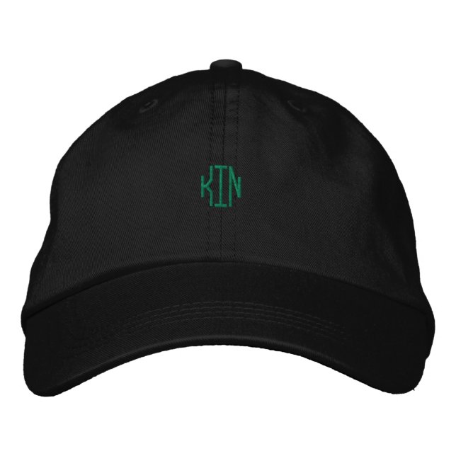 KING Name Black Colour-Hat Create your own Text Embroidered Hat (Front)