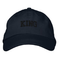 King Name Looking Attractive Visor Embroidered-Hat