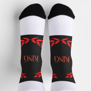 KING Name Super soft and Stretchy Premium crew Socks