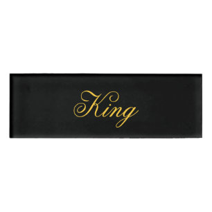 King Name Tag