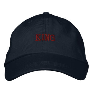 KING Navy Colour Handsome Embroidered-Hat Visor Embroidered Hat