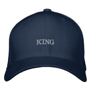 KING Navy-Hat S M Size Stylish Everyday Classic Embroidered Hat