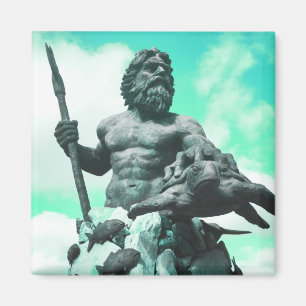 king neptune mythological god magnet