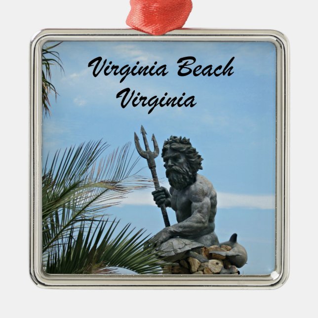 King Neptune Park, Virginia Beach, VA Metal Tree Decoration (Front)