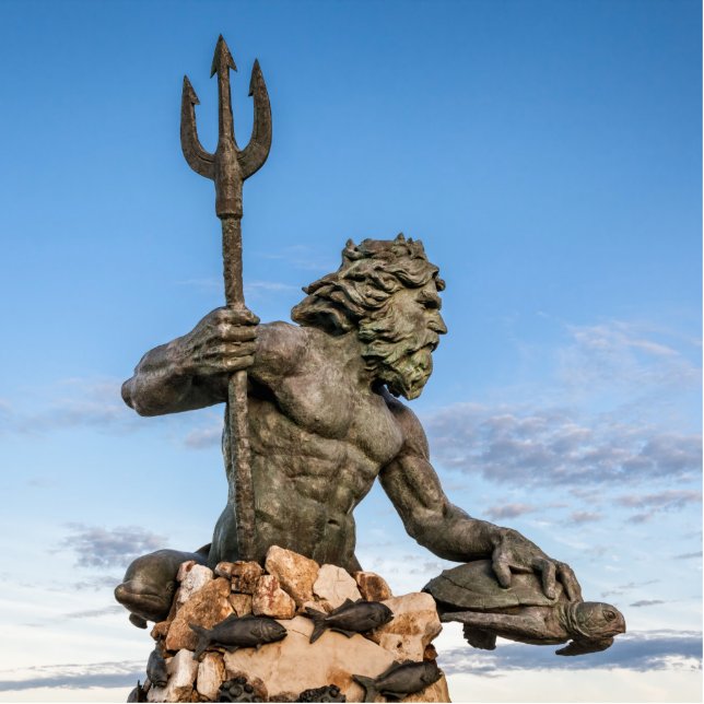 King Neptune Standing Photo Sculpture (Front)