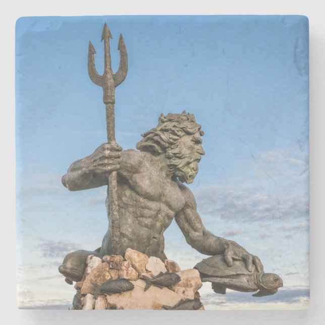 King Neptune Stone Coaster (Front)