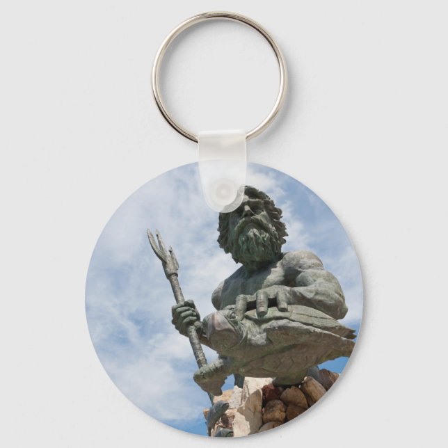 King Neptune Virginia Beach Statue Key Ring (Front)