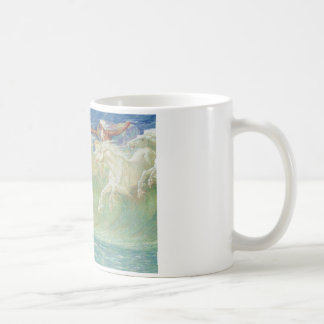 King Neptune's Horses On the Beach Coffee Mug