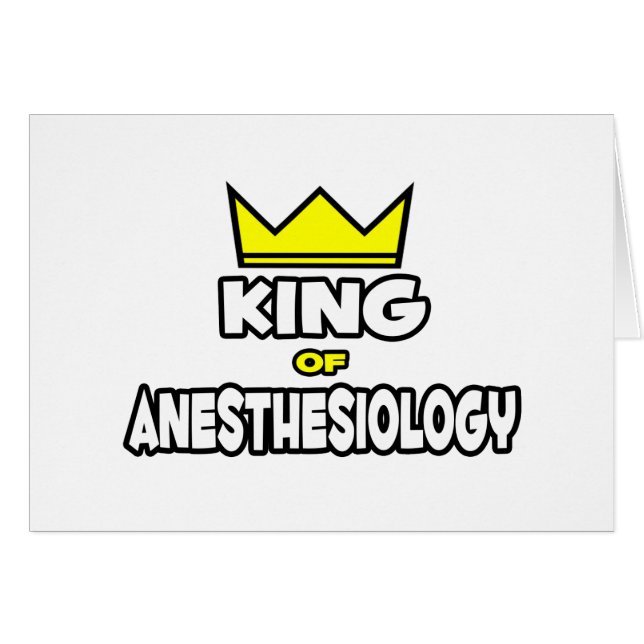 King of Anaesthesiology (Front Horizontal)
