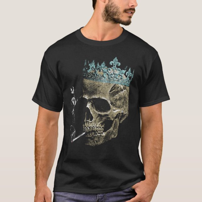 King of Ashes - Gothic Streetwear Design T-Shirt (Front)