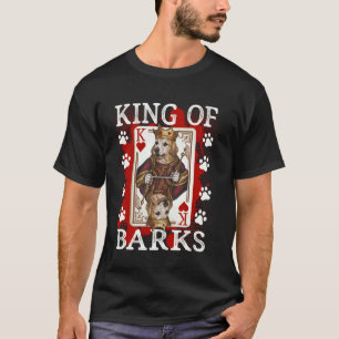 King of Barks hearts Poker Golden Retriever T-Shirt