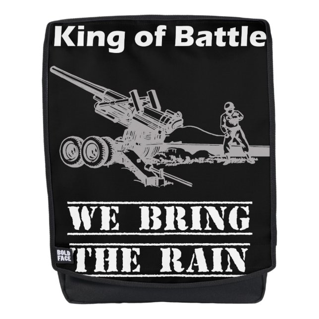 King of Battle - Field Artillery - Bring the Rain Backpack (Front)