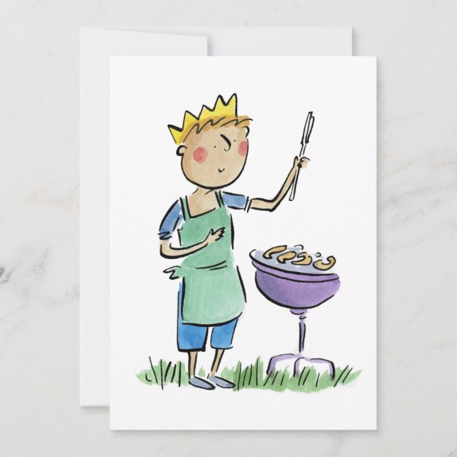 King of BBQ Invitation (Front)