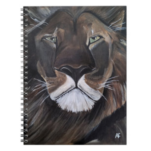 King of Beasts Painting by Alfred Fox Notebook