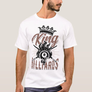 King Of Billiards – 8-ll Pool And Chalk T-Shirt