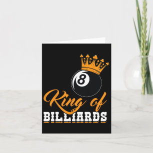King Of Billiards Eight Ll Crown  Card