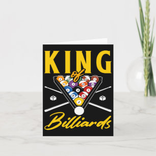 King Of Billiards Pool Snooker Billiards Rack Cue Card