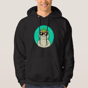 King Of Cats Best Cat Dad - Cat Mom Needs No Cat T Hoodie