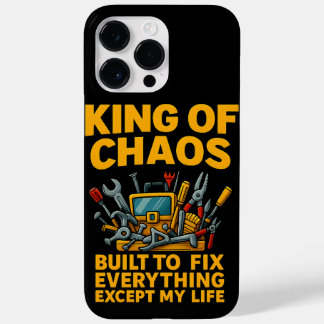 King of Chaos iPhone 14 Pro Max Case Funny Tool